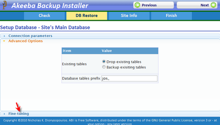 Akeeba de backup, de backup joomla, site-ul de transfer