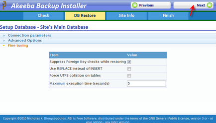 Akeeba de backup, de backup joomla, site-ul de transfer