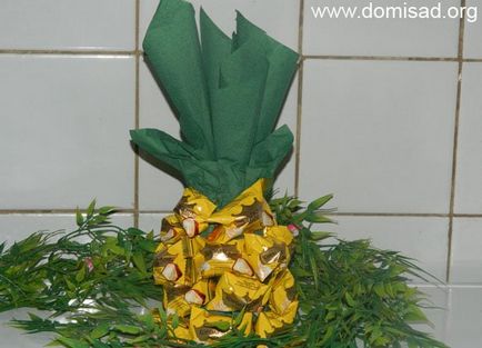 Ananas bomboane de ciocolată și șampanie cu mâinile sale master-class