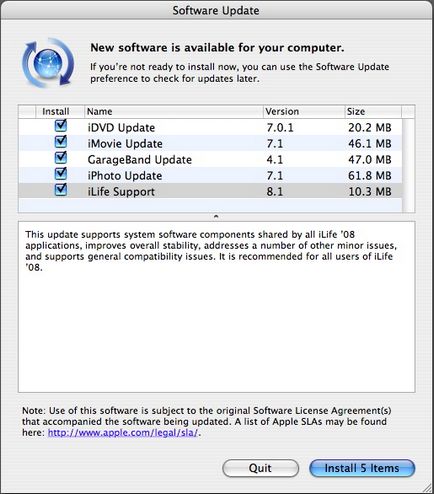 actualizare de software Apple, care este acest program, oamenii de calculator