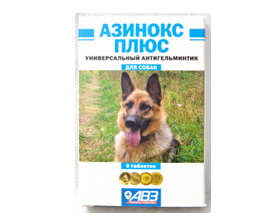 Azinoks plus instrucțiuni de câine, compoziția și aplicarea, toate despre câini