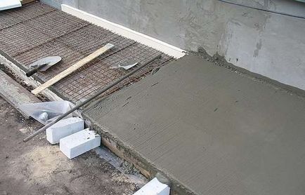 podea betonarea betonarea tehnologie in casa privata, garaj