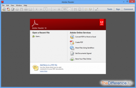 Ceea ce este diferit de cititorul Adobe Acrobat, care este diferența