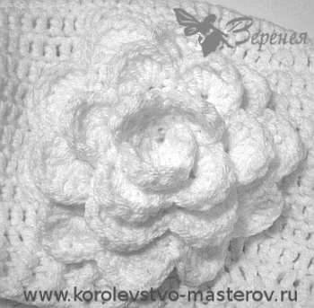 Flori, croșetate (sc sări peste buclă) Floare, croșetate