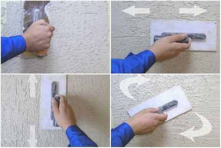 instrucțiuni decorative video de textură tencuiala pe desen mâinile lor proprii, tipuri, texturi, fotografie