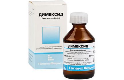 Dimexidum ca soluție diluată manual compresă