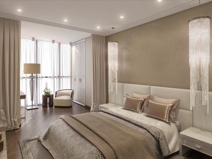 Design interior cameră mică și îngustă dormitor cu balcon sau loggie într-un apartament de proiecte
