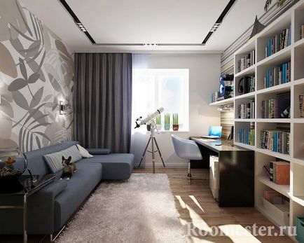 Design loc pentru un tânăr într-un stil modern - fotografie interior