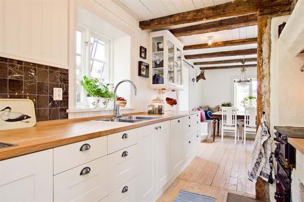 Design de bucătărie într-un interior casă privată de fotografii, cum să aranjeze o bucătărie mare, bucatarie renovat la el acasă