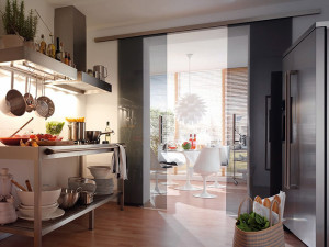 Design-o bucătărie mică, fără fereastră - interior hd