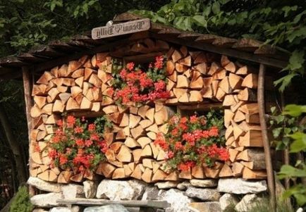 Woodshed în țară cu mâinile lor fotografii, desene, vizualizări