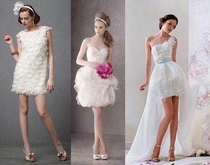 Galeria de imagini de nunta sau o rochie de mireasa scurta