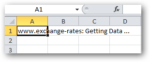 Importul datelor în Excel 2010 de pe Internet