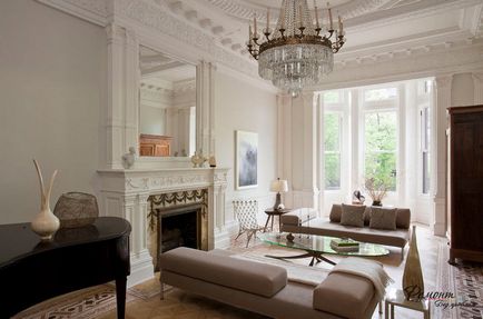Design și de viață de interior cameră într-un stil clasic, în fotografie
