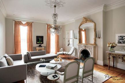 Design și de viață de interior cameră într-un stil clasic, în fotografie