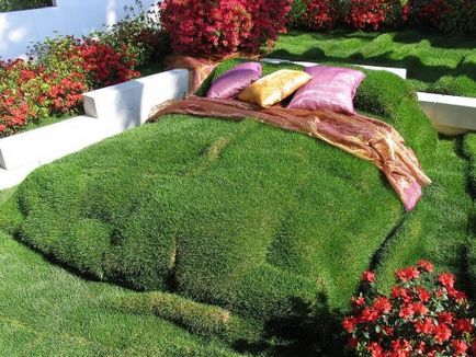 iarbă artificială sub formă de rulouri caracteristici de styling