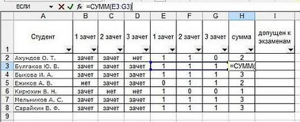 Folosind un operator logic, dacă Excel