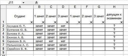 Folosind un operator logic, dacă Excel