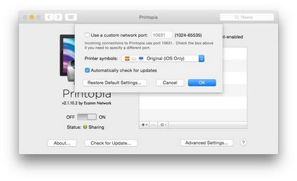 Cum se adaugă suport pentru AirPrint imprimantă convențională folosind printopia pro