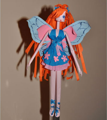 Cum de a face hârtie din Winx (argila să fie) Cum se face de hârtie de la Winx