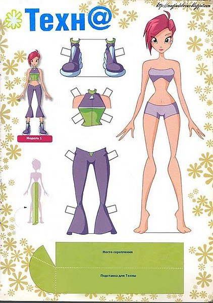 Cum de a face hârtie din Winx (hârtie) Cum se face de hârtie de la Winx