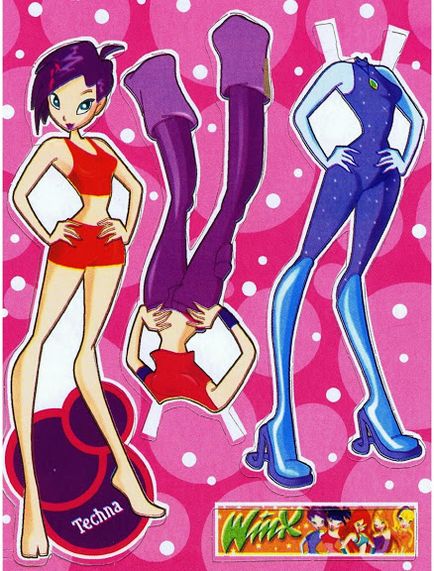 Cum de a face hârtie din Winx (argila pentru a fi coapte) Cum se face de hârtie de la Winx