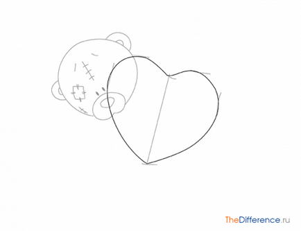 Cum de a desena un ursulet de plus, cu o inimă 1