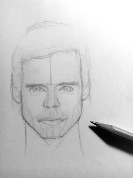 Cum de a desena un portret al unui om cu un tutorial pas cu pas creion pentru incepatori
