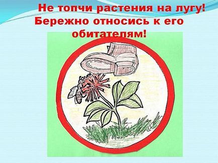 Cum de a desena un poster pe tema - să aibă grijă de plante!