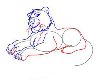 Cum de a desena un tigru, desen în Photoshop