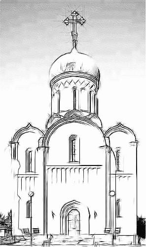 Cum de a desena o biserică, templu, etapele catedrala creion (biserica) Cum de a desena o biserică, templu, etape catedrala creion
