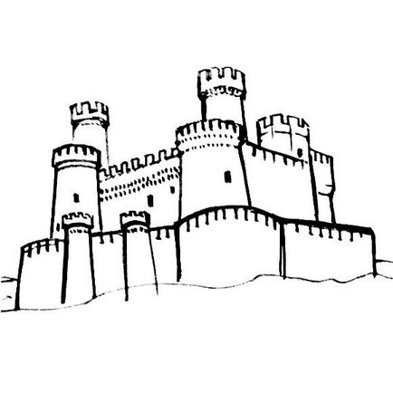 Cum de a desena un castel sau cetate