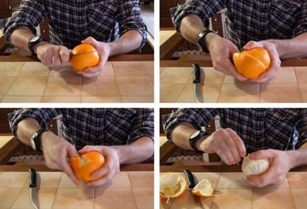 Cum se coaja unei portocale timp de câteva secunde