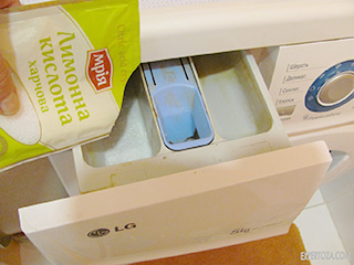 Cum pentru a curăța mașina de spălat decaparea acid citric