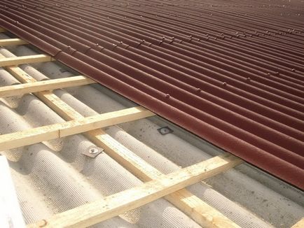 Cum să acopere acoperișul cu mâinile Ardezie ondulata instalare corectă, video