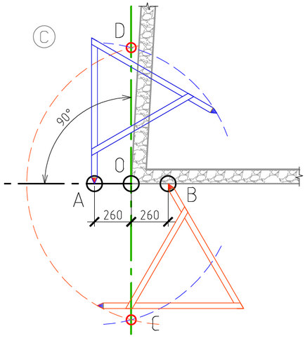 Cum de a construi un unghi drept la sol cu ​​ajutorul unor instrumente simple