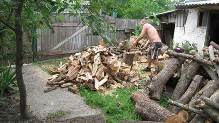 Cum se taie lemne de foc, si diverse accesorii pentru lemn de foc