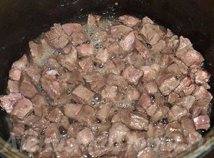 Cum de a găti rețeta carne de porc Pilaf cu o fotografie