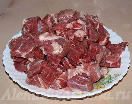 Cum de a găti rețeta carne de porc Pilaf cu o fotografie