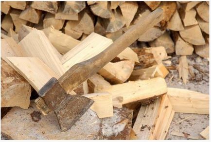 Cum să împartă utilaje lemn de foc rapid și, în general,