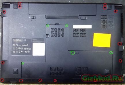 Cum să demontați și curățați praful de pe b560 laptop Lenovo - laptop de curățare b560 lenovo