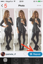 Cum sa faci o repost în instagrame