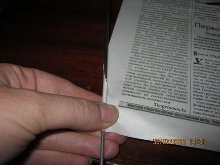 Cum să se răsucească tubul din ziare
