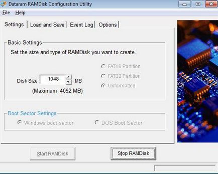Cum de a crea un disc în memoria RAM Dataram ramdisk