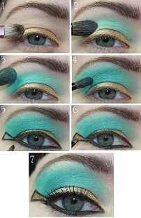 Cum de a crea un egiptean makeup- tonusului pielii, ochilor, sprancene si buze