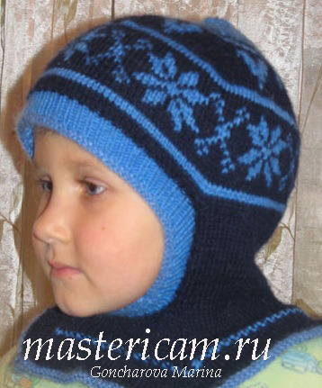 Cum să tricot pentru copii spițe pălărie casca