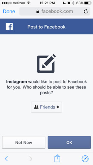 Cum se leagă la pagina de Facebook Instagram 6 pași