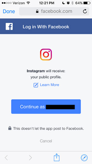 Cum se leagă la pagina de Facebook Instagram 6 pași
