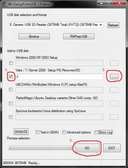 Deoarece ferestrele de înregistrare pe unitatea flash USB sau un card de memorie pentru instalare - universul Microsoft Windows 7