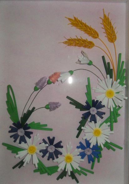 Picturi in tehnica quilling (foto)